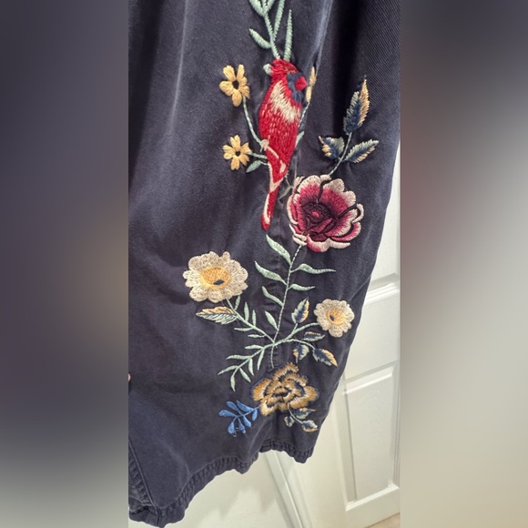 Johnny Was Paloma Wide Leg Floral Embroidered Women's Pants - Picture 7 of 10